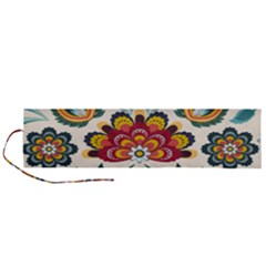 Baatik Print  Roll Up Canvas Pencil Holder (l) by designsbymallika
