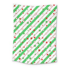 Christmas Paper Stars Pattern Texture Background Colorful Colors Seamless Copy Medium Tapestry by Vaneshart