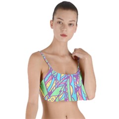 Feathers Pattern Layered Top Bikini Top  by Sobalvarro