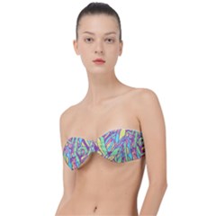 Feathers Pattern Classic Bandeau Bikini Top  by Sobalvarro