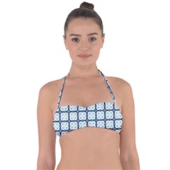 Pattern Design Art Scrapbooking Geometric Cubes Halter Bandeau Bikini Top by Vaneshart