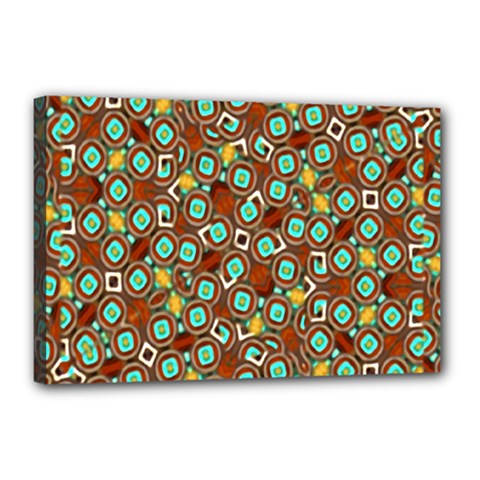 Colorful Modern Geometric Print Pattern Canvas 18  X 12  (stretched) by dflcprintsclothing