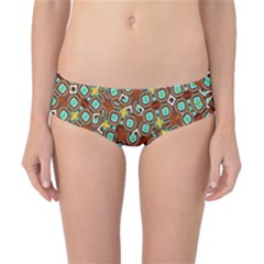 Colorful Modern Geometric Print Pattern Classic Bikini Bottoms by dflcprintsclothing