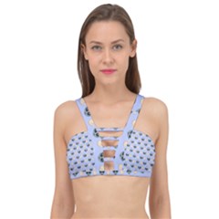 Alien Pattern Cage Up Bikini Top by Sapixe