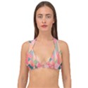Background Geometric Triangle Double Strap Halter Bikini Top View1