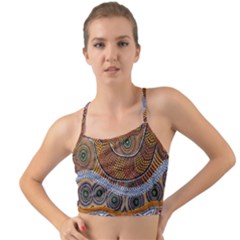 Aboriginal Traditional Pattern Mini Tank Bikini Top by Sapixe