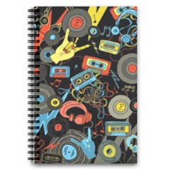 Music Pattern 5 5  X 8 5  Notebook by Sapixe
