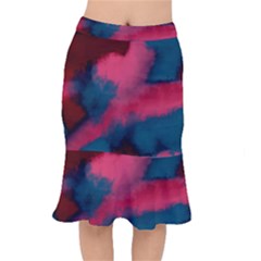 Dégradé Rose/bleu Short Mermaid Skirt by kcreatif