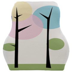 Forest Trees Nature Plants Car Seat Velour Cushion  by HermanTelo