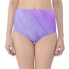 Purple Shade Classic High-waist Bikini Bottoms by designsbymallika