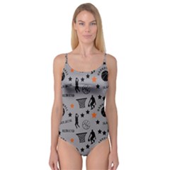 Slam Dunk Basketball Gray Camisole Leotard  by mccallacoulturesports