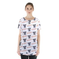 Slam Dunk Baskelball Baskets Skirt Hem Sports Top by mccallacoulturesports