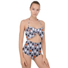 All Star Basketball Scallop Top Cut Out Swimsuit by mccallacoulturesports