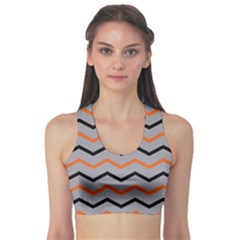 Basketball Thin Chevron Sports Bra by mccallacoulturesports