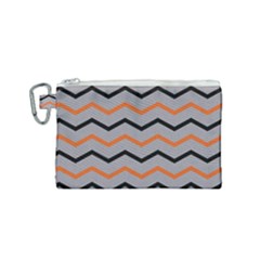 Basketball Thin Chevron Canvas Cosmetic Bag (small) by mccallacoulturesports