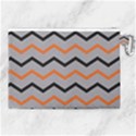 Basketball Thin Chevron Canvas Cosmetic Bag (XL) View2