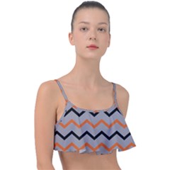Basketball Thin Chevron Frill Bikini Top by mccallacoulturesports