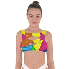 Abstract Print Bandaged Up Bikini Top by designsbymallika