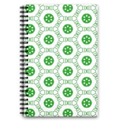 White Green Shapes 5 5  X 8 5  Notebook by Mariart