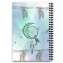 Dreamcatcher With Moon And Feathers 5.5  x 8.5  Notebook View2