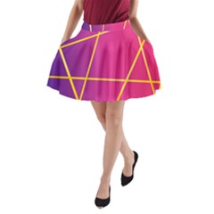 Golden Lines A-line Pocket Skirt by designsbymallika