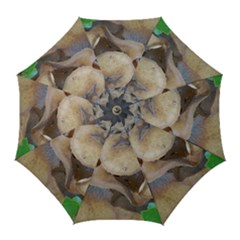 Close Up Mushroom Abstract Golf Umbrellas by Fractalsandkaleidoscopes