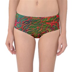 Background Pattern Texture Mid-waist Bikini Bottoms by HermanTelo