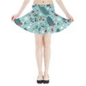 Seamless Pattern With Berries Leaves Mini Flare Skirt View3