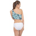 Seamless Pattern With Berries Leaves Spliced Up Bikini Top  View2