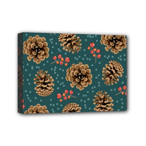 Christmas Seamless Pattern Mini Canvas 7  X 5  (stretched) by Vaneshart