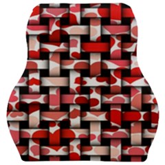Background Red Summary Car Seat Velour Cushion  by HermanTelo