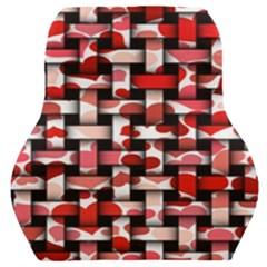 Background Red Summary Car Seat Back Cushion  by HermanTelo