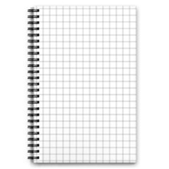 Aesthetic Black And White Grid Paper Imitation 5 5  X 8 5  Notebook by genx