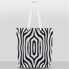 Abstrait Zèbres Taches Full Print Rope Handle Tote (small) by kcreatif