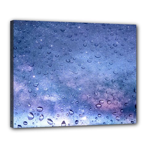 Gouttes D eau Galaxy Canvas 20  X 16  (stretched) by kcreatif