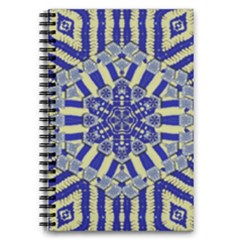 Wood Flower And Matches Mandala Vintage 5 5  X 8 5  Notebook by pepitasart