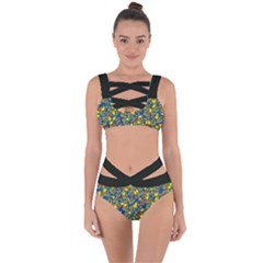 Clown World Pepe The Frog Honkhonk Meme Kekistan Funny Pattern Blue  Bandaged Up Bikini Set  by snek