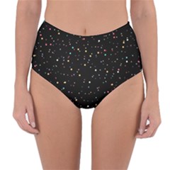 Abstract Colorful Glitters Background Vector Reversible High-waist Bikini Bottoms by Vaneshart