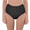 Abstract Colorful Glitters Background Vector Reversible High-Waist Bikini Bottoms View3