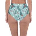 Seamless Pattern With Berries Leaves Reversible High-Waist Bikini Bottoms View4