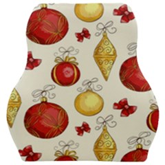 Vintage Christmas Pattern Background Car Seat Velour Cushion  by Vaneshart