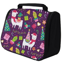 Colorful Funny Christmas Pattern Full Print Travel Pouch (big) by Vaneshart