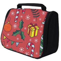 Colorful Funny Christmas Pattern Full Print Travel Pouch (big) by Vaneshart