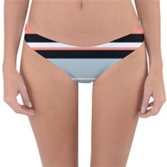 Bandes Orange/bleu/noir Reversible Hipster Bikini Bottoms by kcreatif