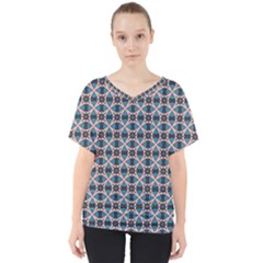 Df Alhambrine Cetta V-neck Dolman Drape Top by deformigo