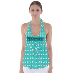 Big Apples Of Peace Babydoll Tankini Top by pepitasart