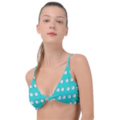 Big Apples Of Peace Knot Up Bikini Top by pepitasart