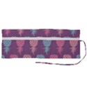 Pineapple Wallpaper Pattern 1462307008mhe Roll Up Canvas Pencil Holder (M) View2