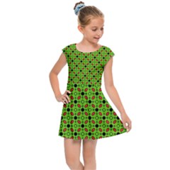 Texture Seamless Christmas Kids  Cap Sleeve Dress by HermanTelo