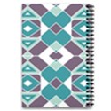 Teal and Plum Geometric Pattern 5.5  x 8.5  Notebook View2